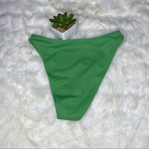 PacSun TWIIN Vice Thin Band Green Bikini Bottom NWT Size L - Picture 5 of 9